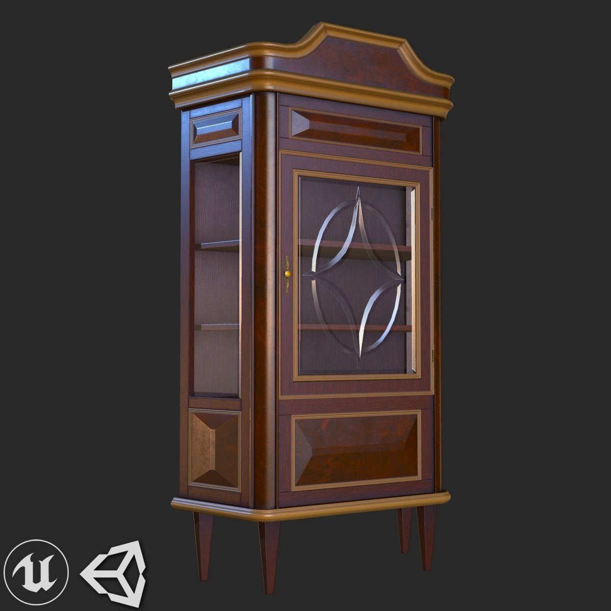 Old Vintage Furniture Mega Pack Low-poly 3D model_16