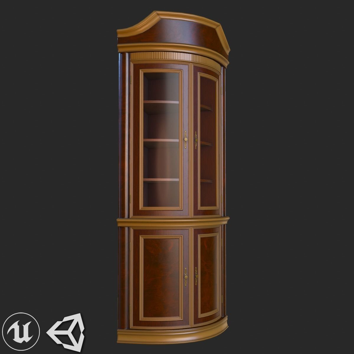 Old Vintage Furniture Mega Pack Low-poly 3D model_10