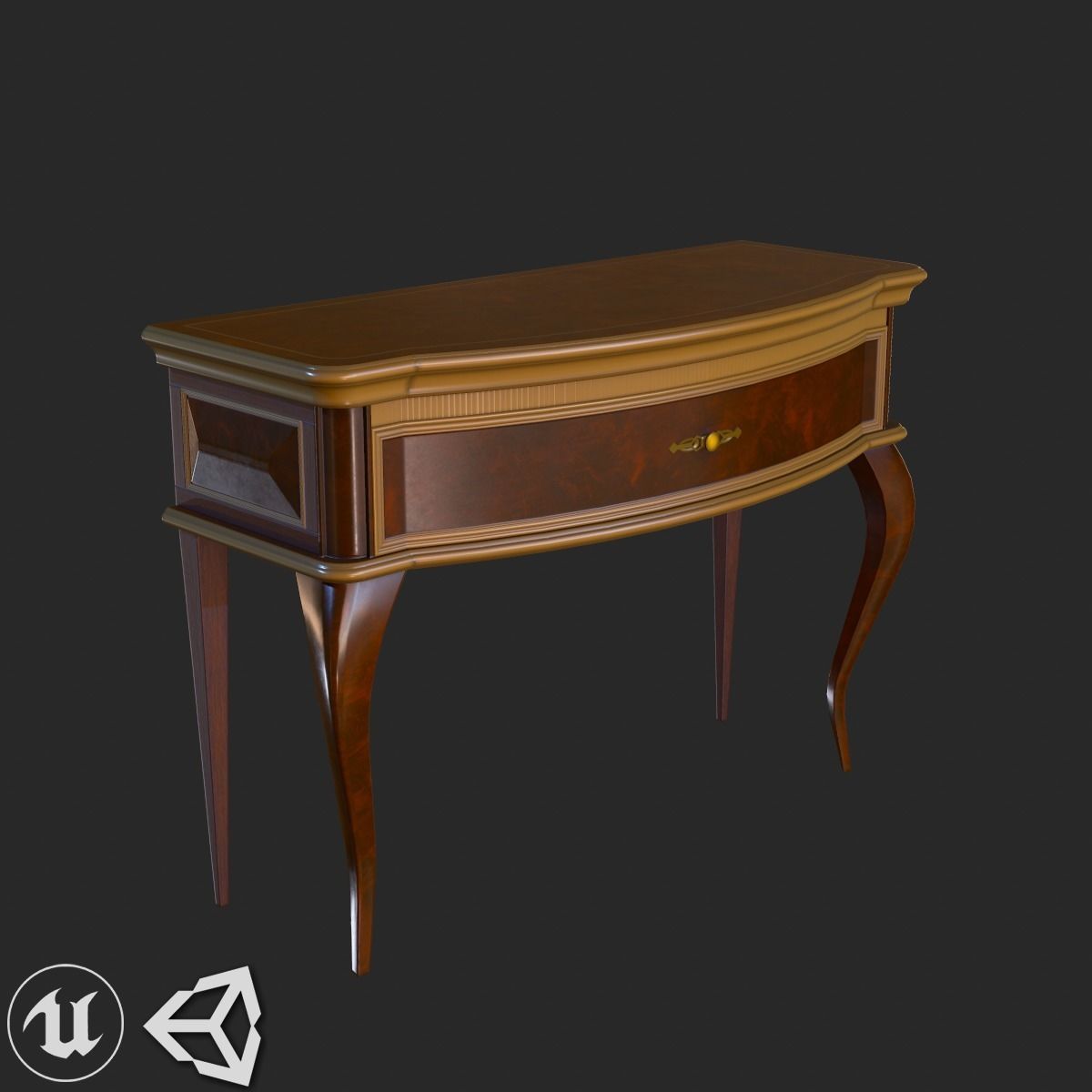 Old Vintage Furniture Mega Pack Low-poly 3D model_18