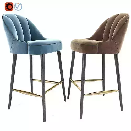 Margot Bar Stool 3D model