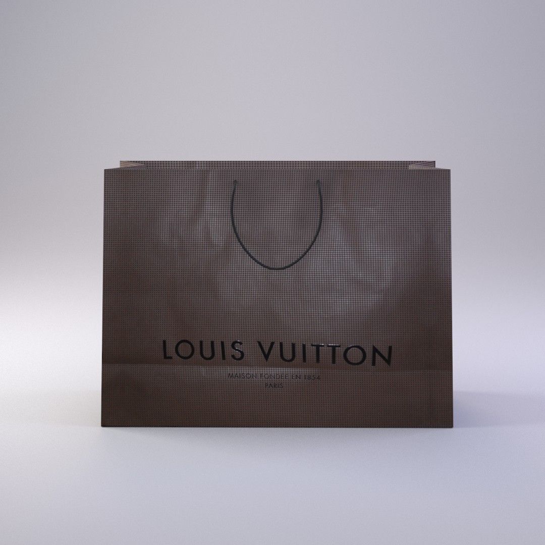 Designer Shopping Bag - Louis Vuitton 3D model_1