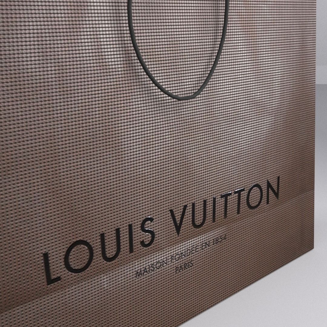 Designer Shopping Bag - Louis Vuitton 3D model_2