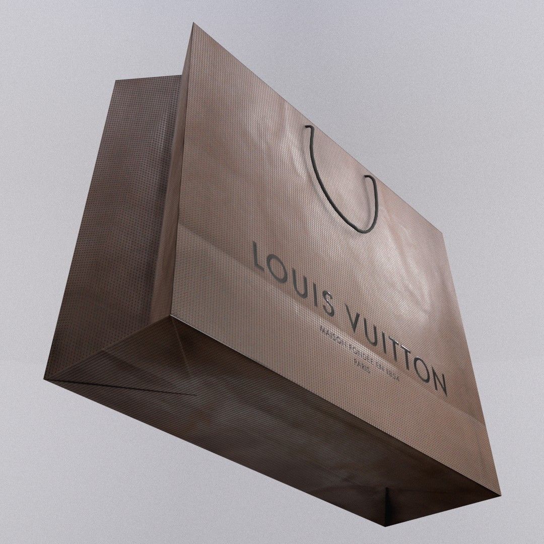 Designer Shopping Bag - Louis Vuitton 3D model_4