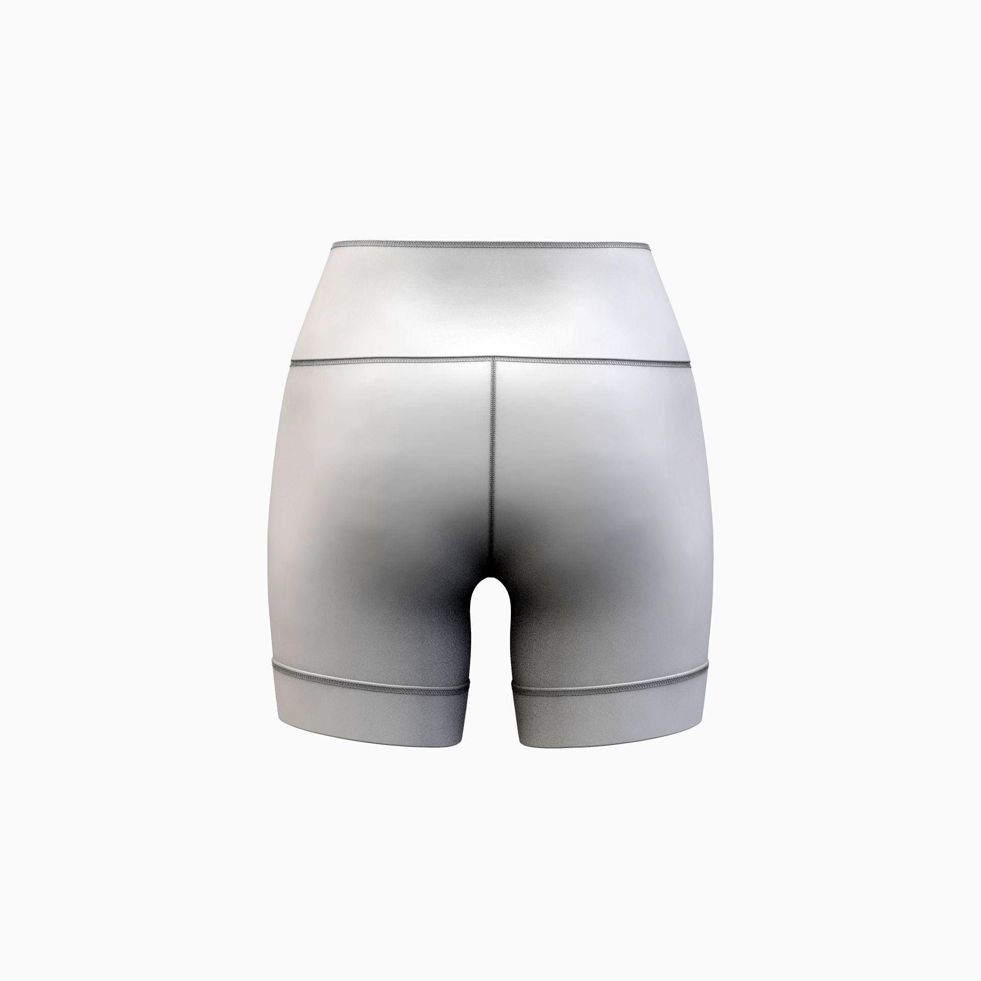 Women shorts pants Marvelous Designer with UV map 3D model_3