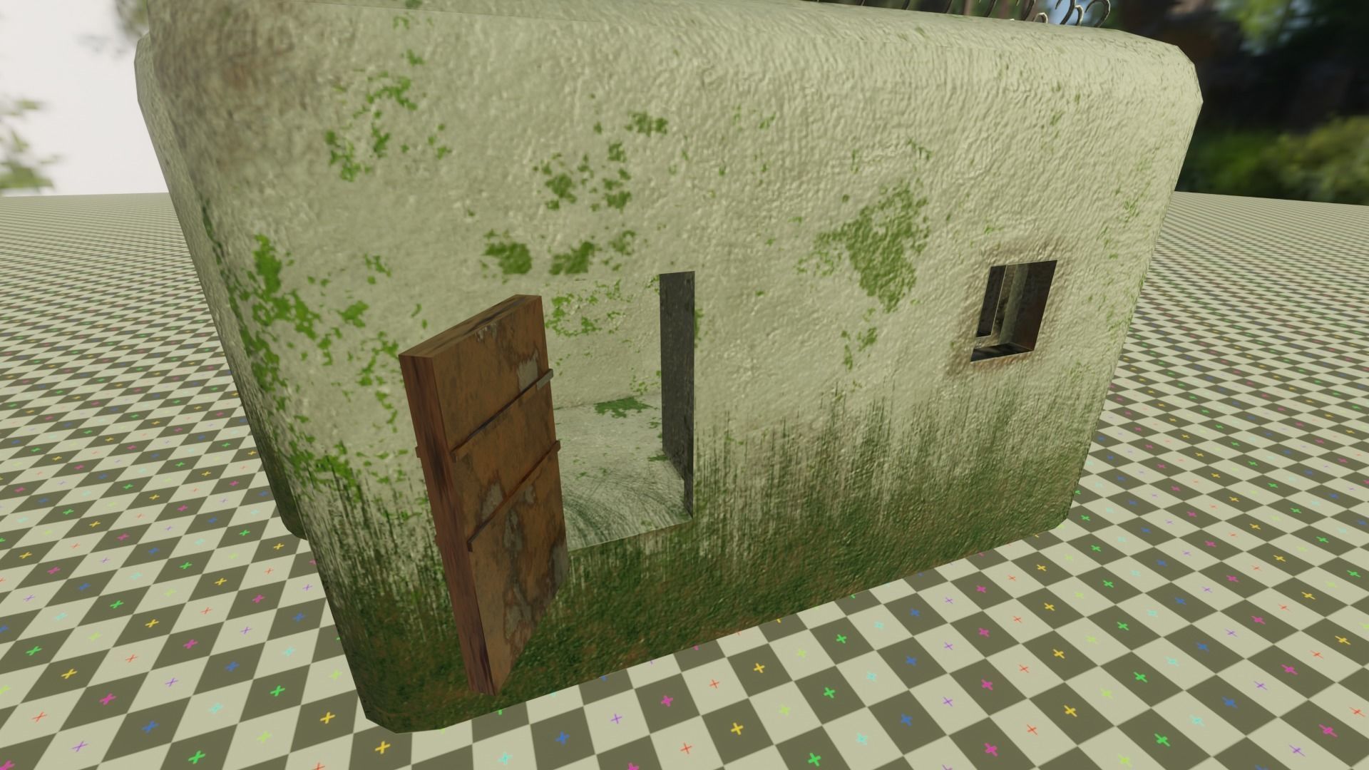 Bunker Low-poly 3D model_8