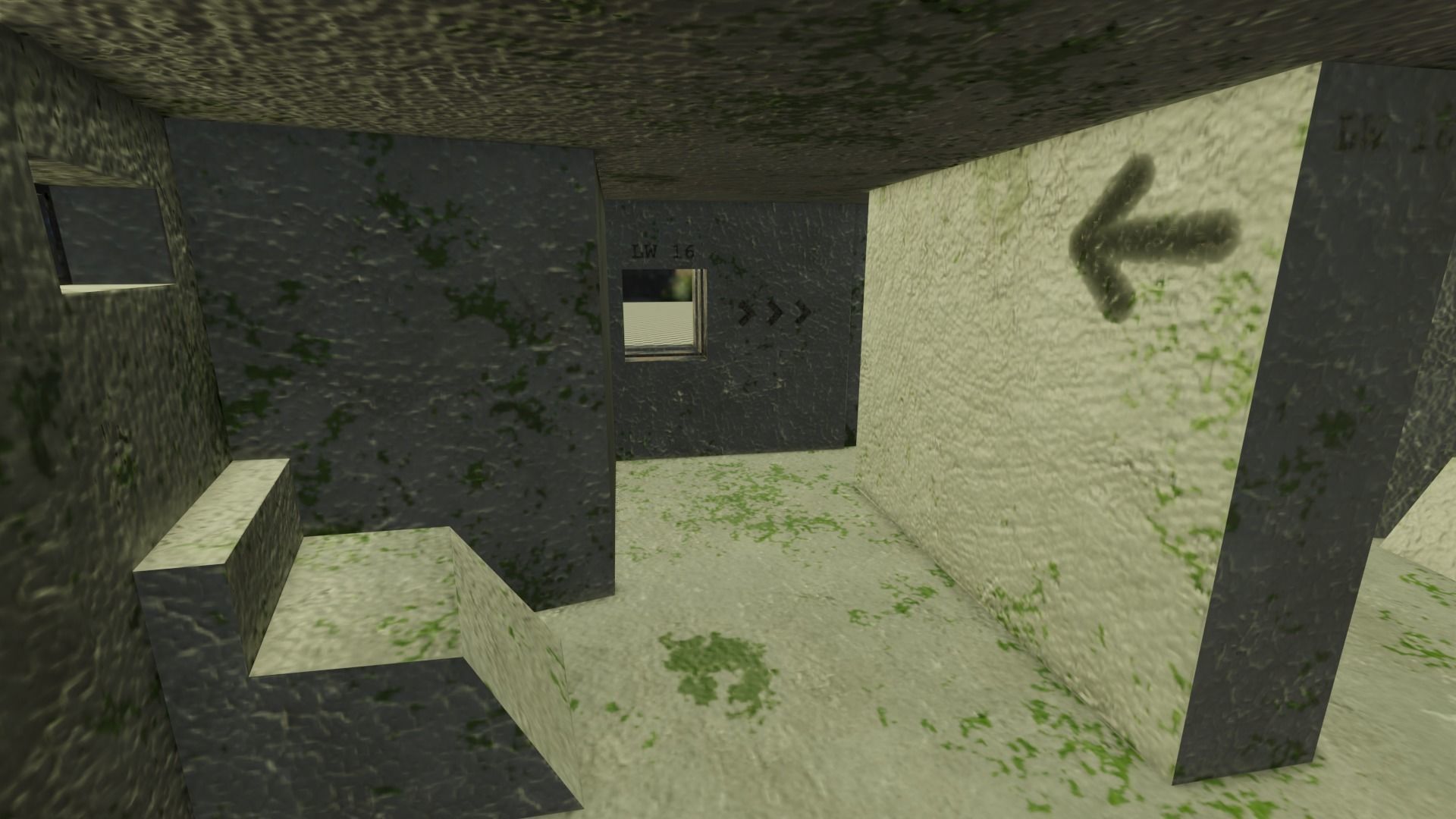 Bunker Low-poly 3D model_11