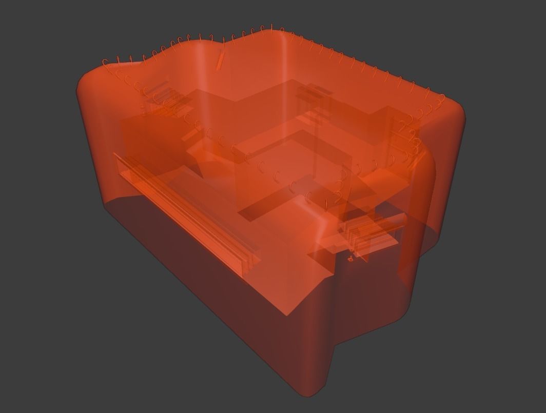 Bunker Low-poly 3D model_17