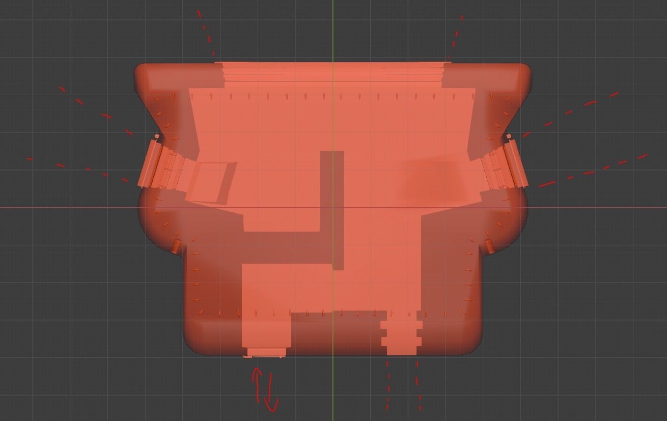 Bunker Low-poly 3D model_16