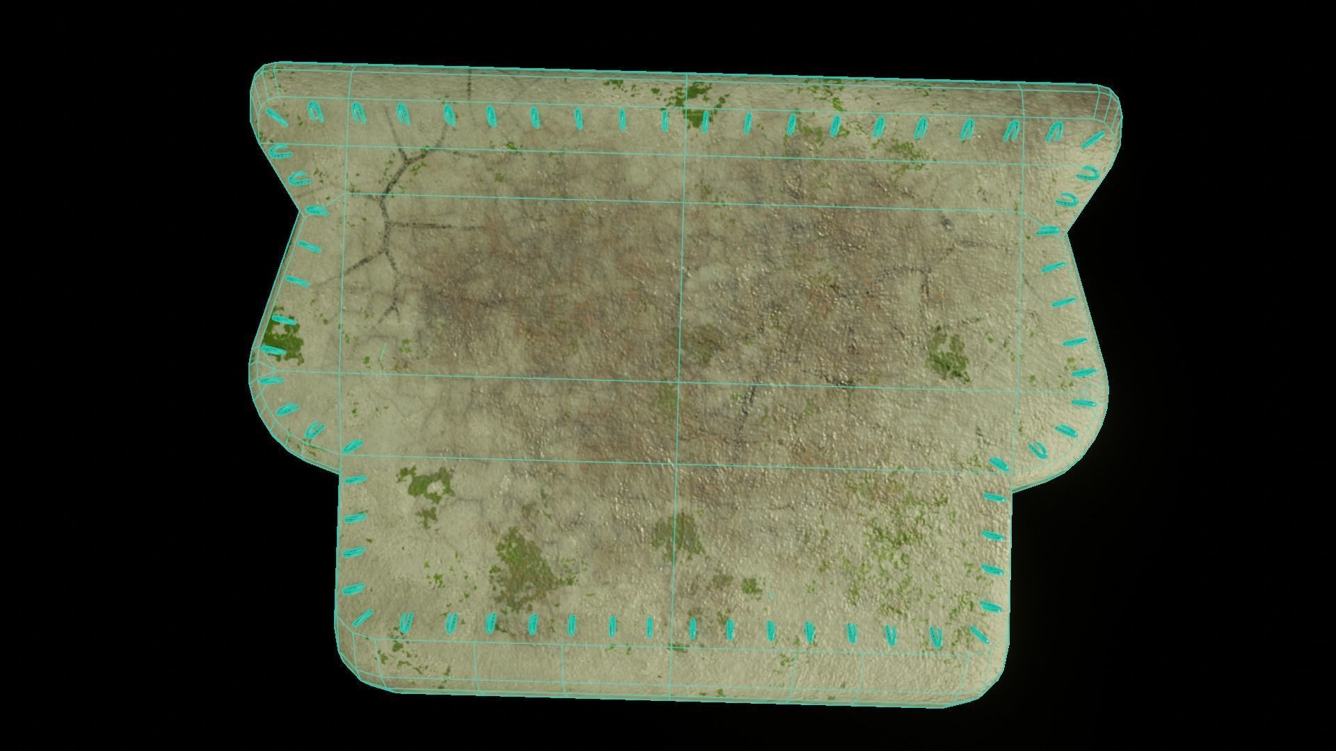 Bunker Low-poly 3D model_18