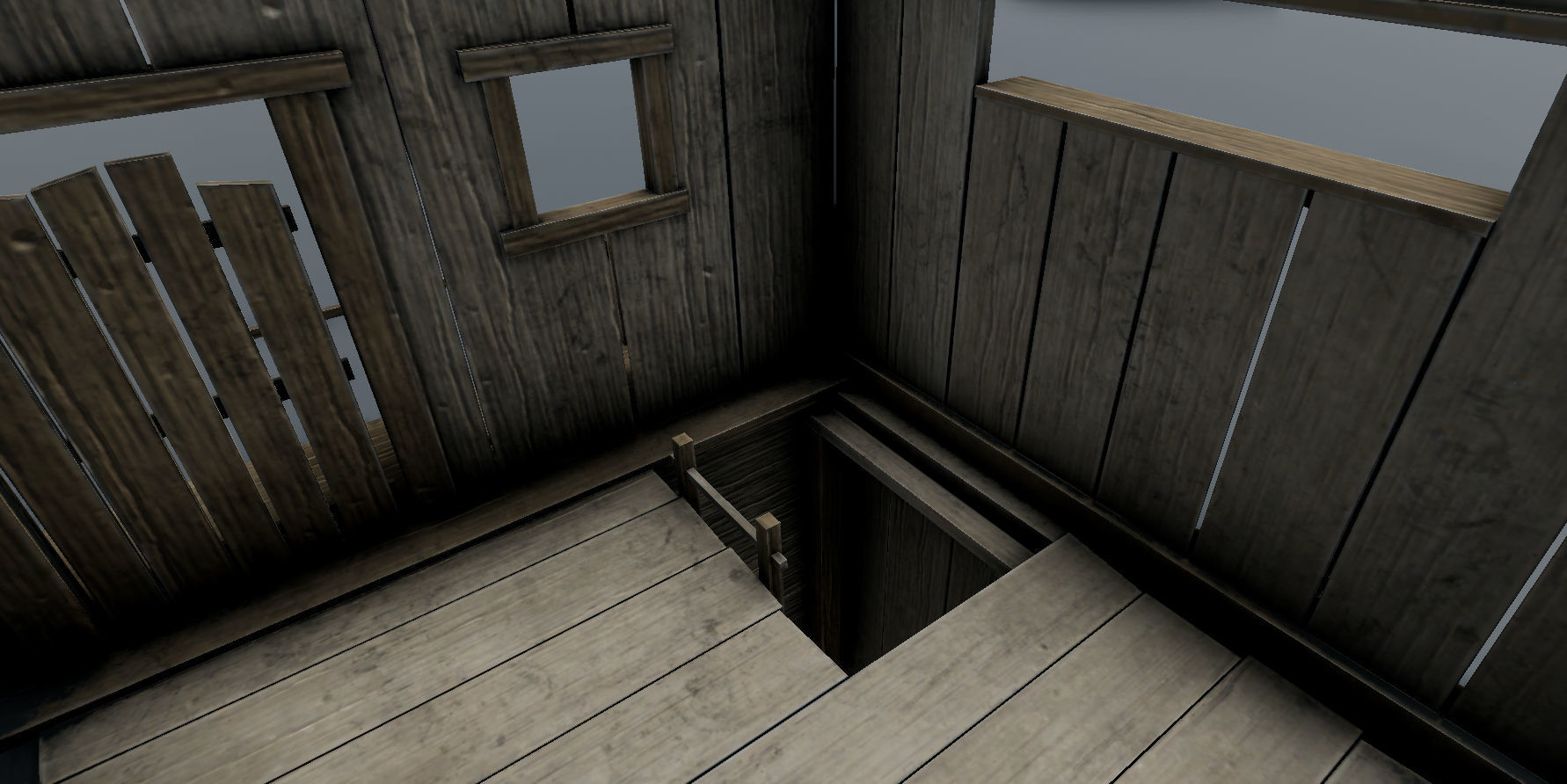 Medieval Wooden Windmill PBR  Low-poly 3D model_7