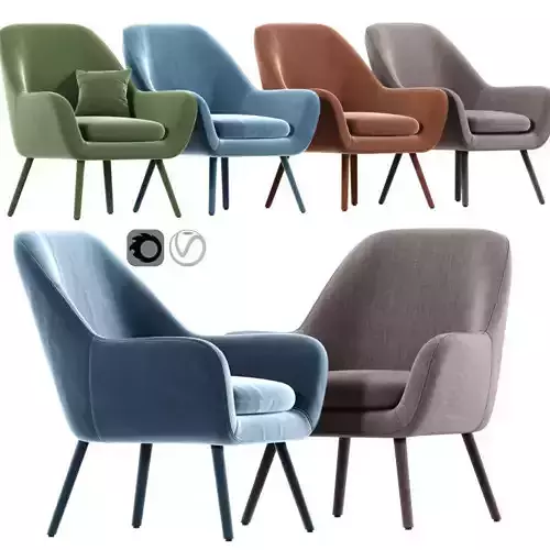 Memphis Velvet Armchair 03