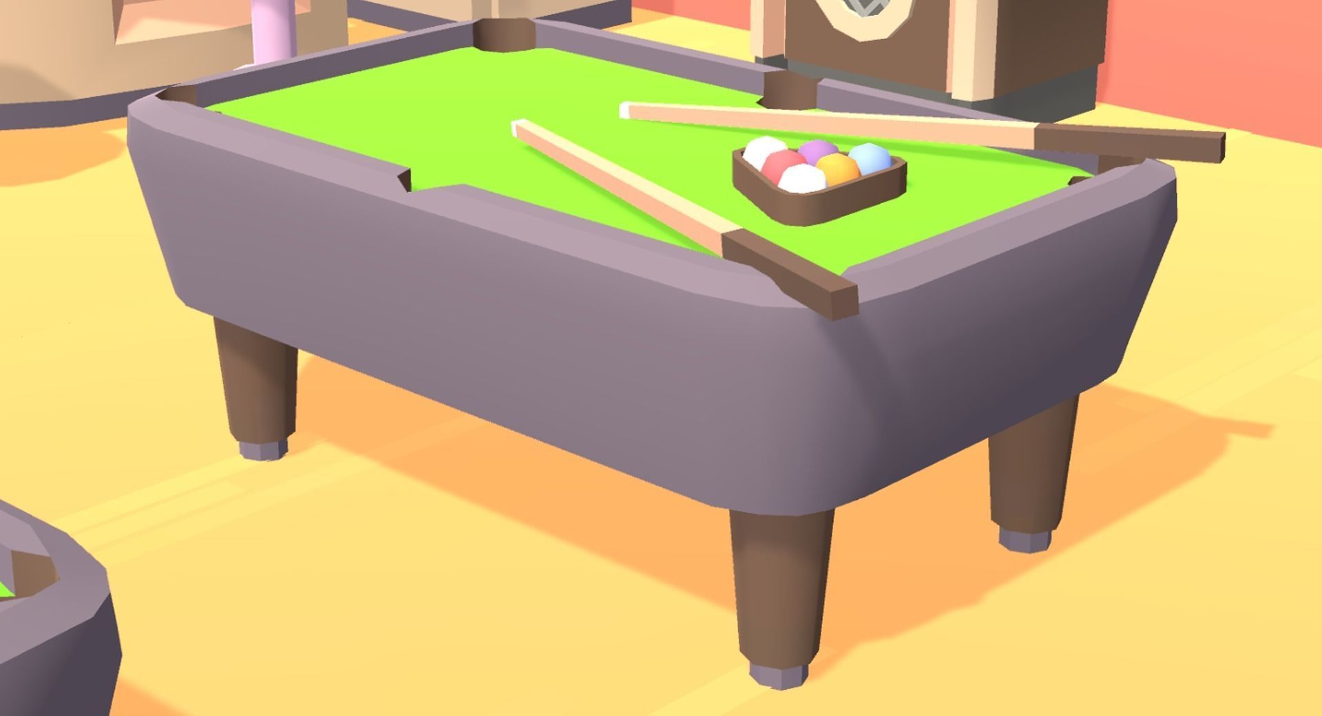 Low Poly Bar Pack Low-poly 3D model_8