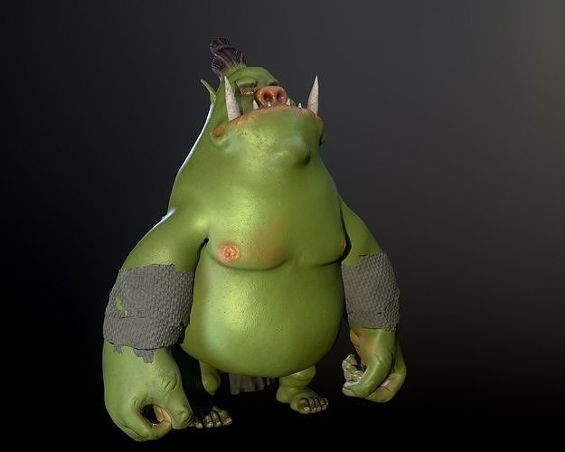 Green Ogre Low-poly 3D model