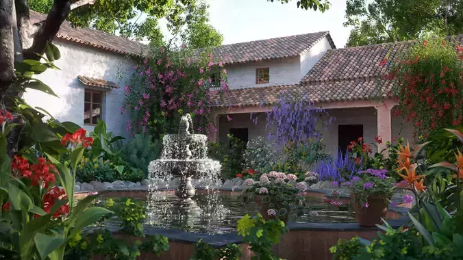 3DTree Bundle 07 -  Central America Garden 3D model