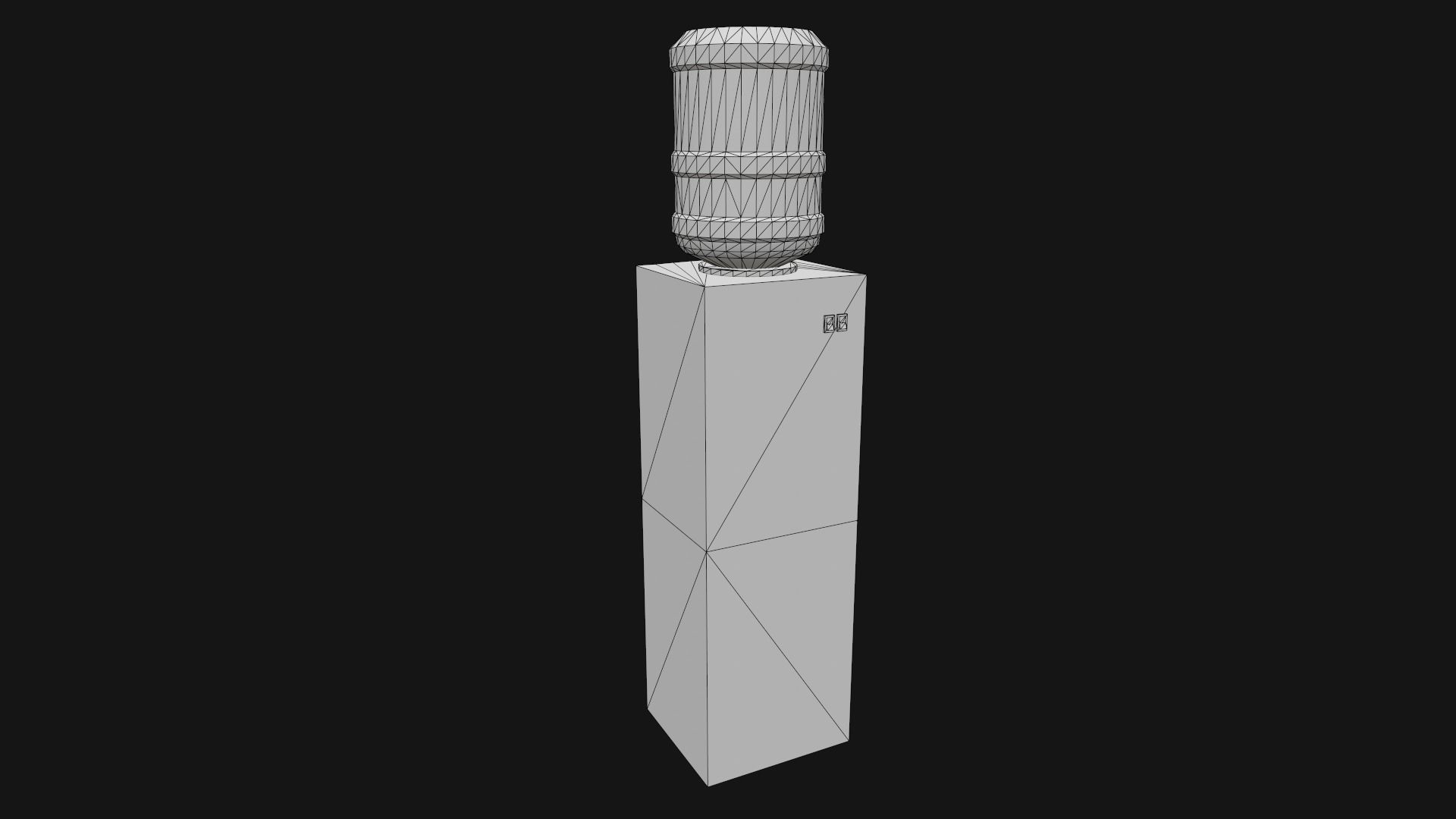 Water Cooler Low-poly 3D model_18