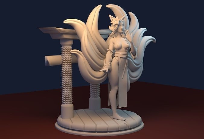 Kitsune goddess 3D print model