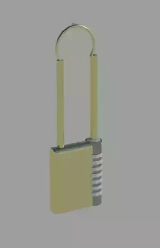 combi padlock earring