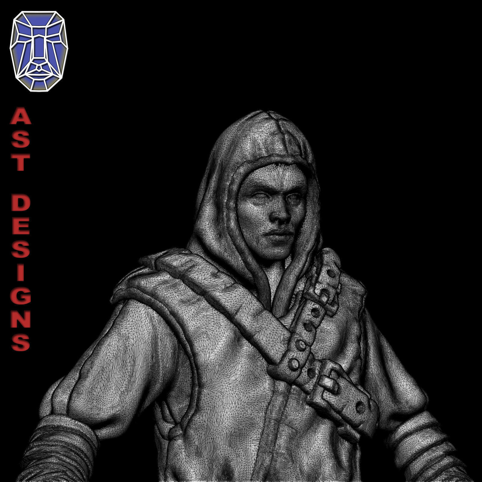 Fantasy Character 2-0 samurai character Miniature Free 3D print model_8