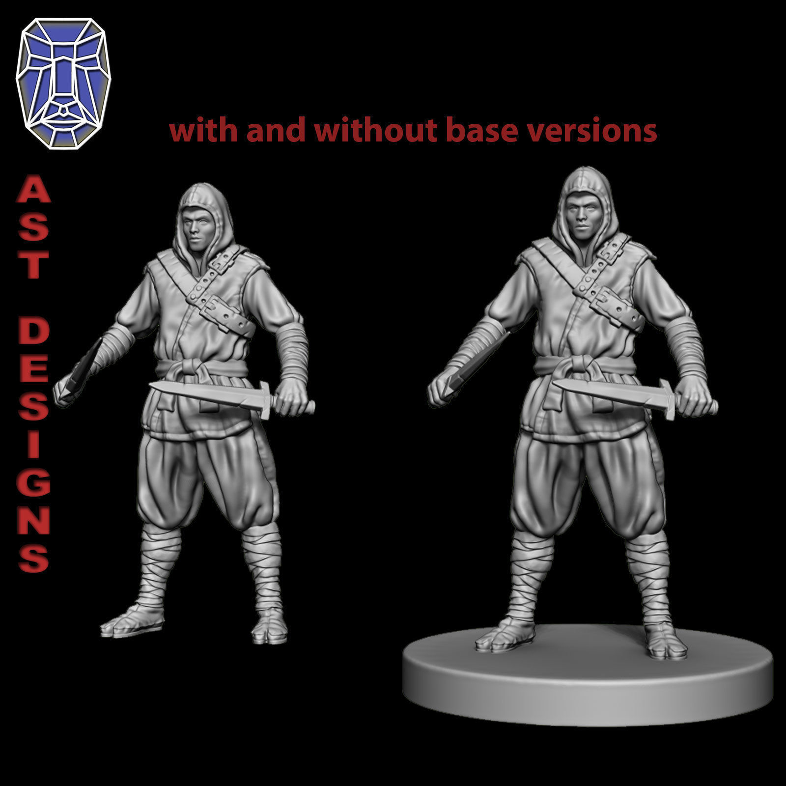 Fantasy Character 2-0 samurai character Miniature Free 3D print model_7
