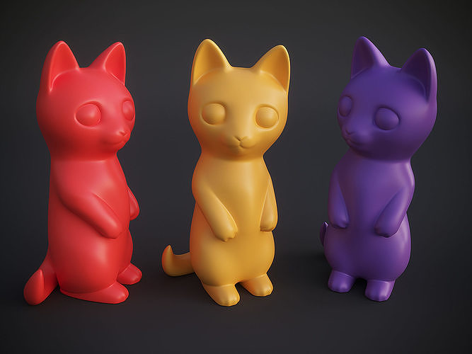 Cat Standing 3D print model