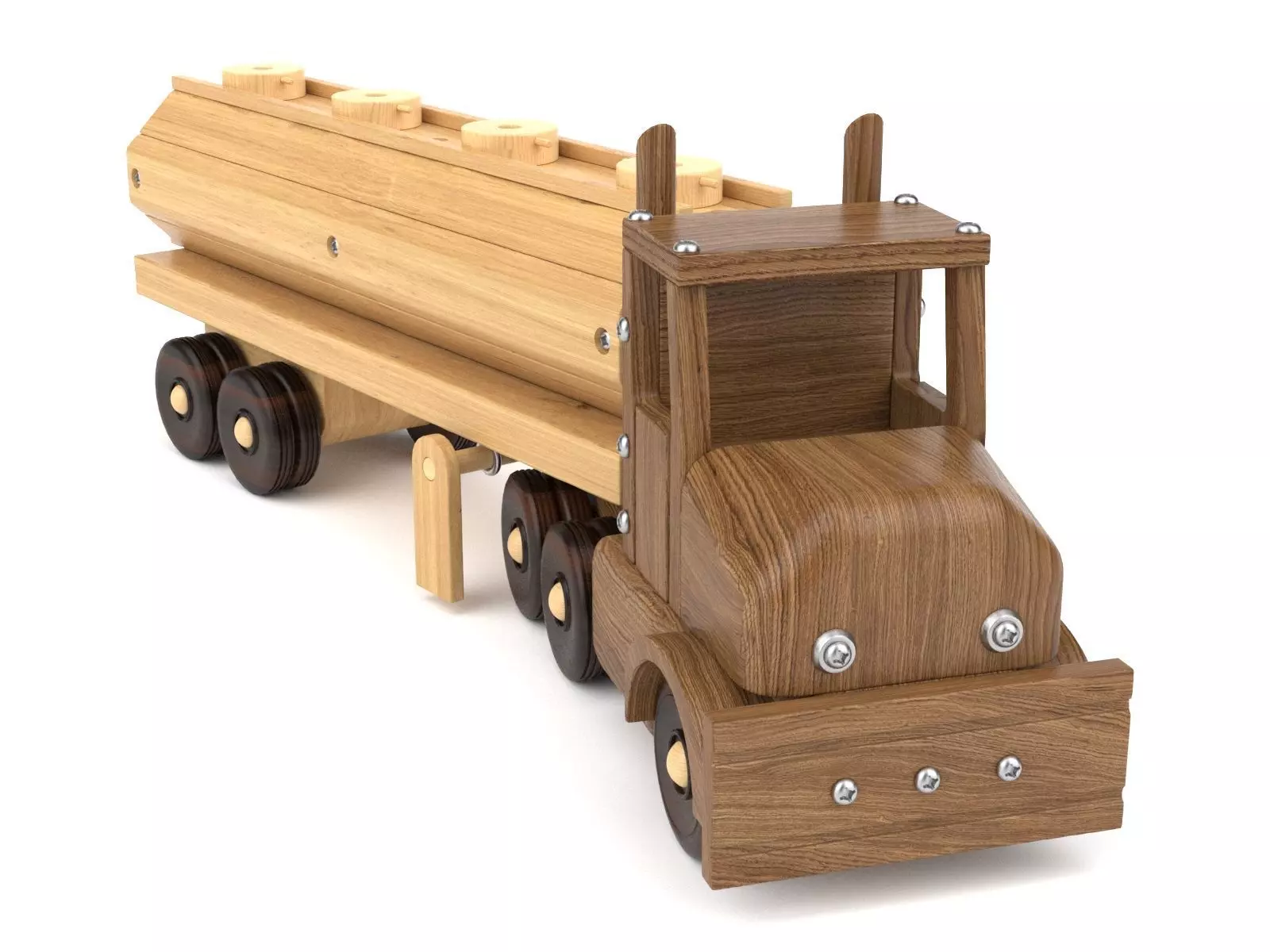 Wooden toy truck 28 3D model