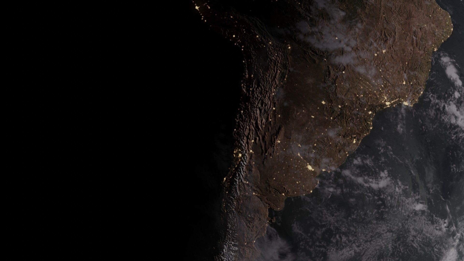 Earth from space Free low-poly 3D model_3