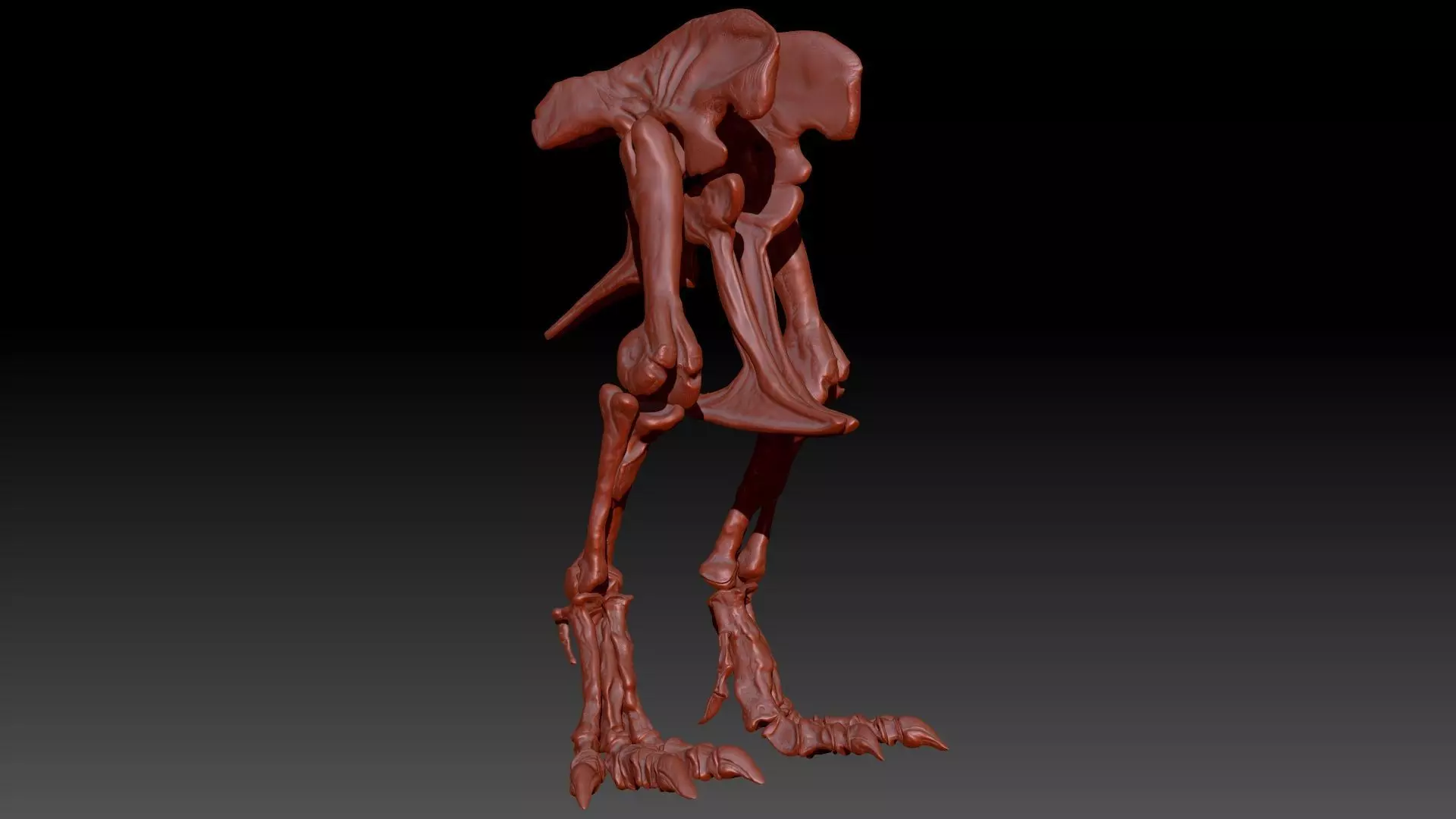 Dinosaur TRex Hip-Leg Set Skeletons 3D model