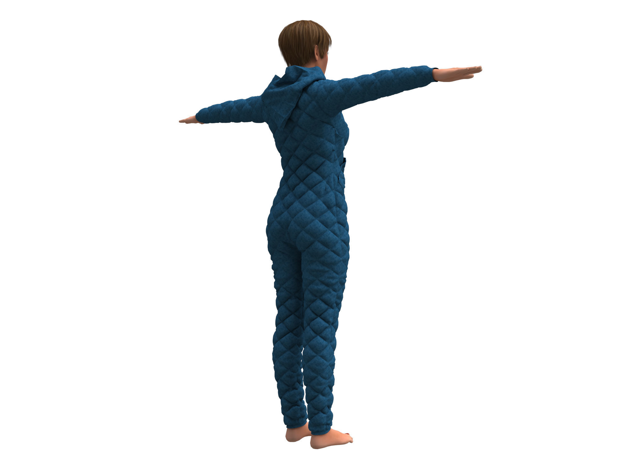 womens overalls 3D model_10