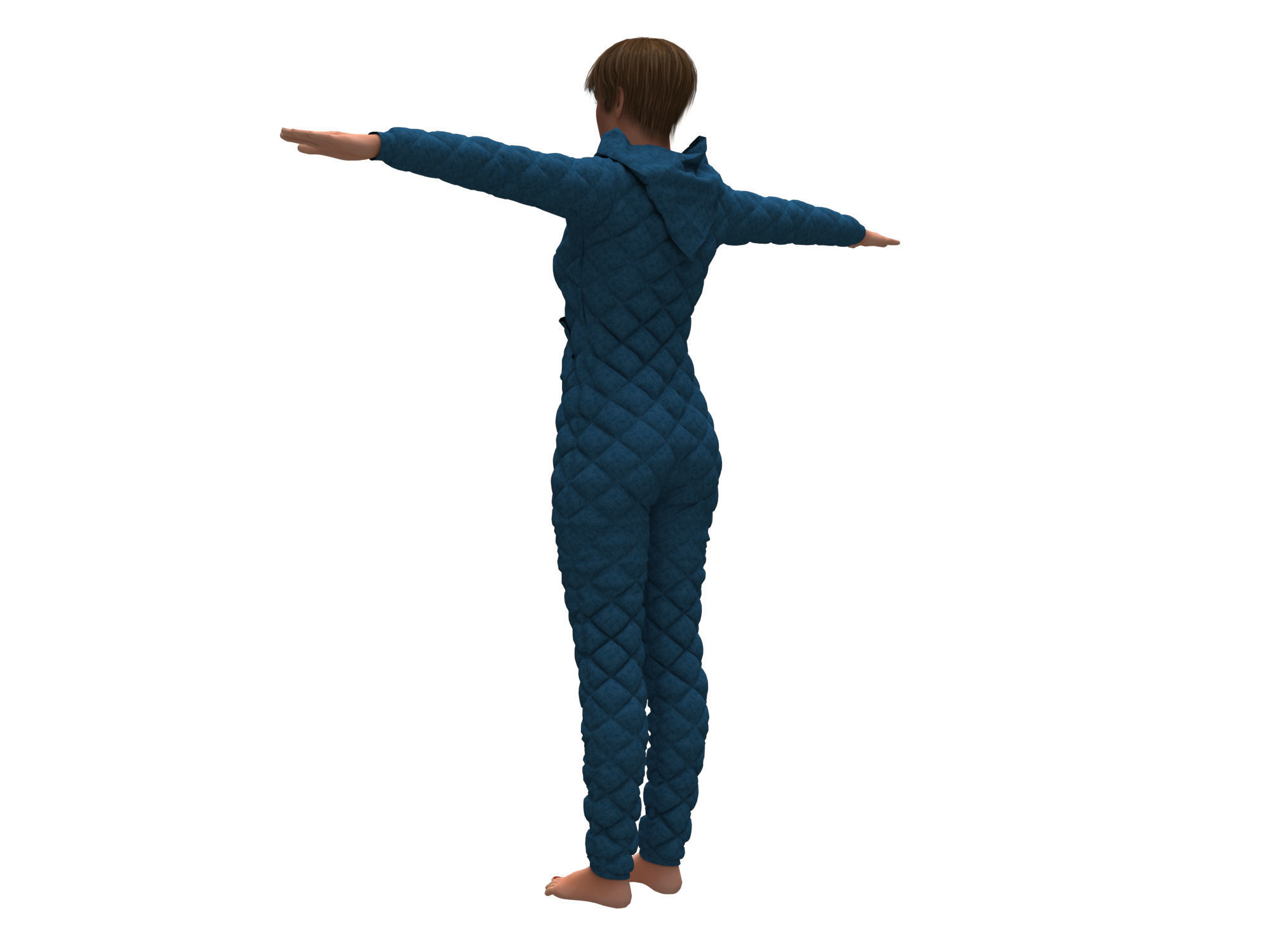 womens overalls 3D model_6