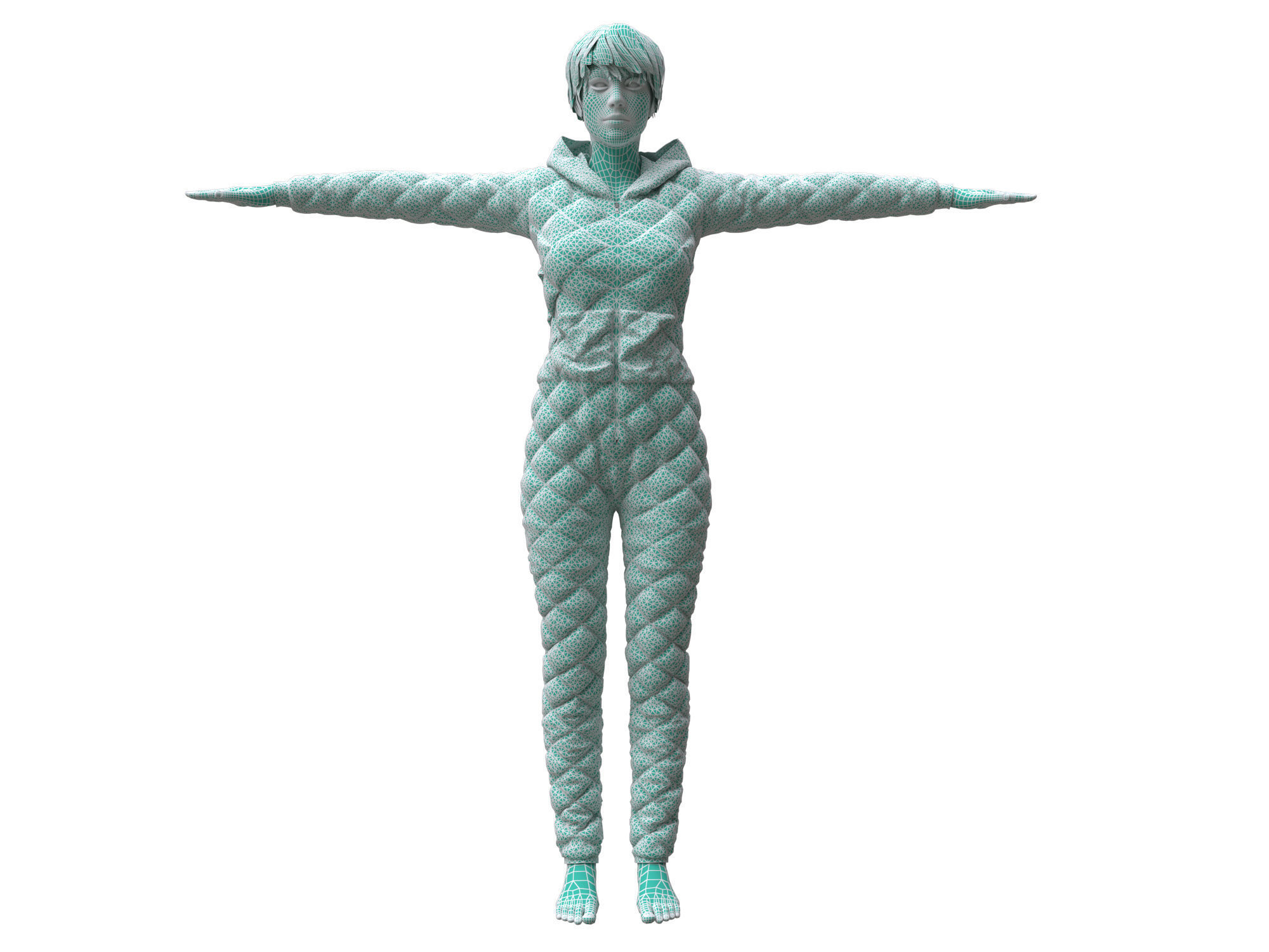 womens overalls 3D model_15