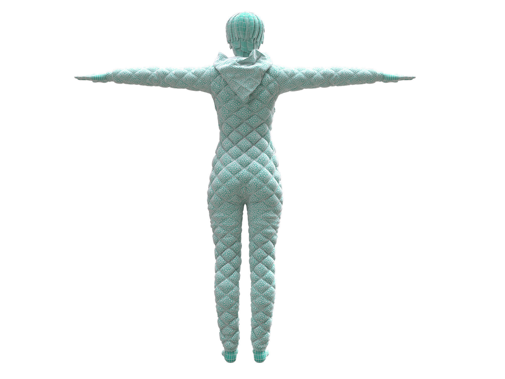 womens overalls 3D model_16