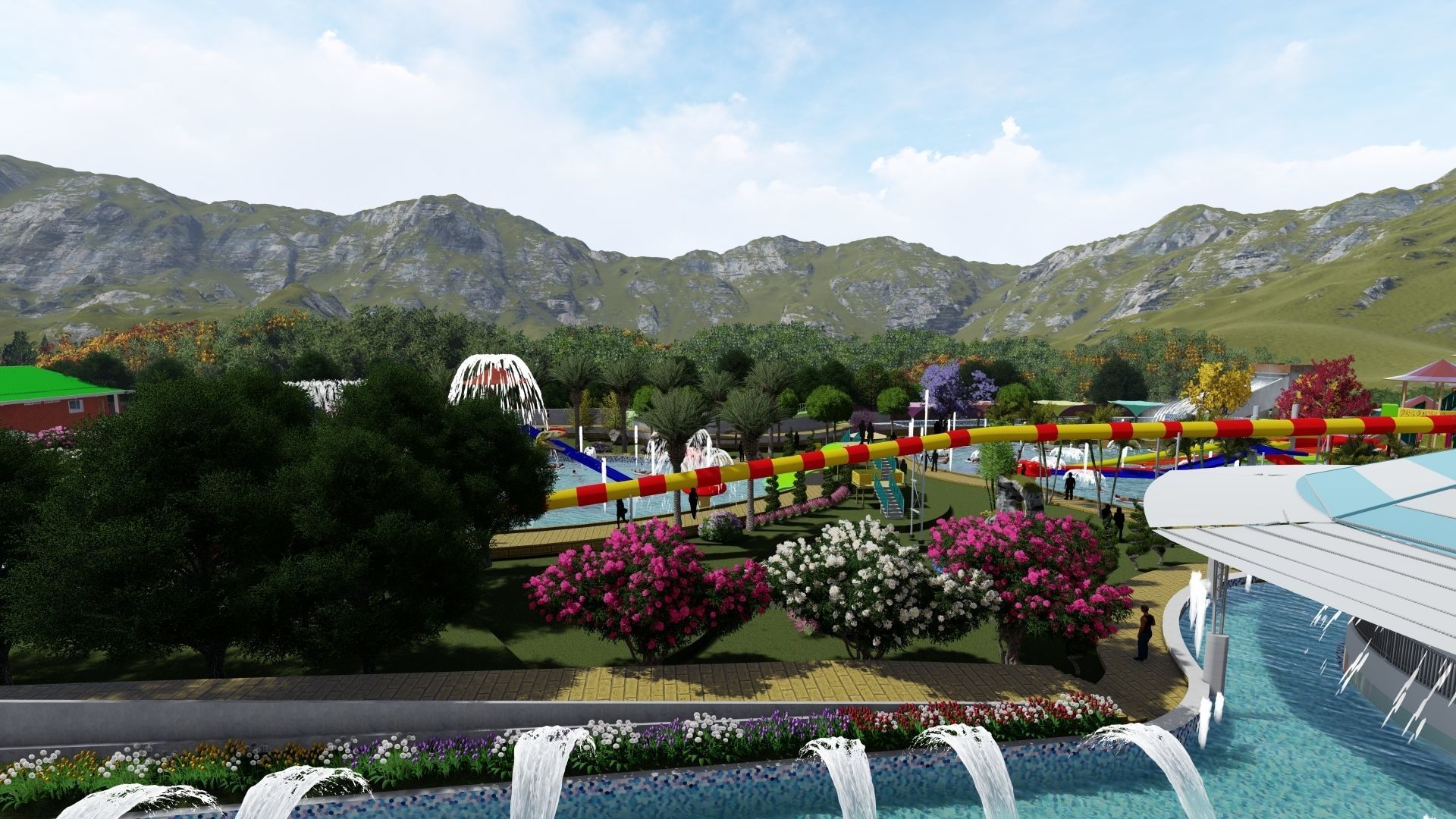 Water Park 3D model_4