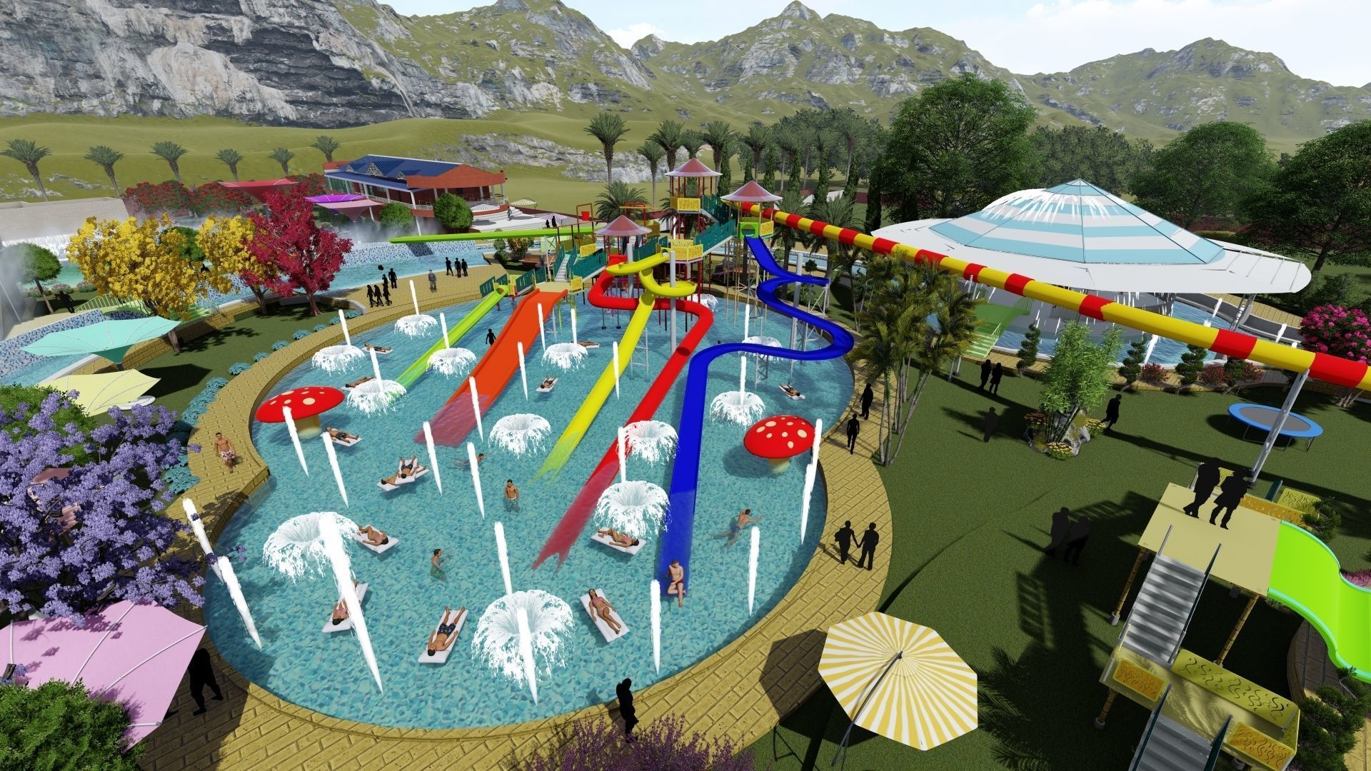 Water Park 3D model_2