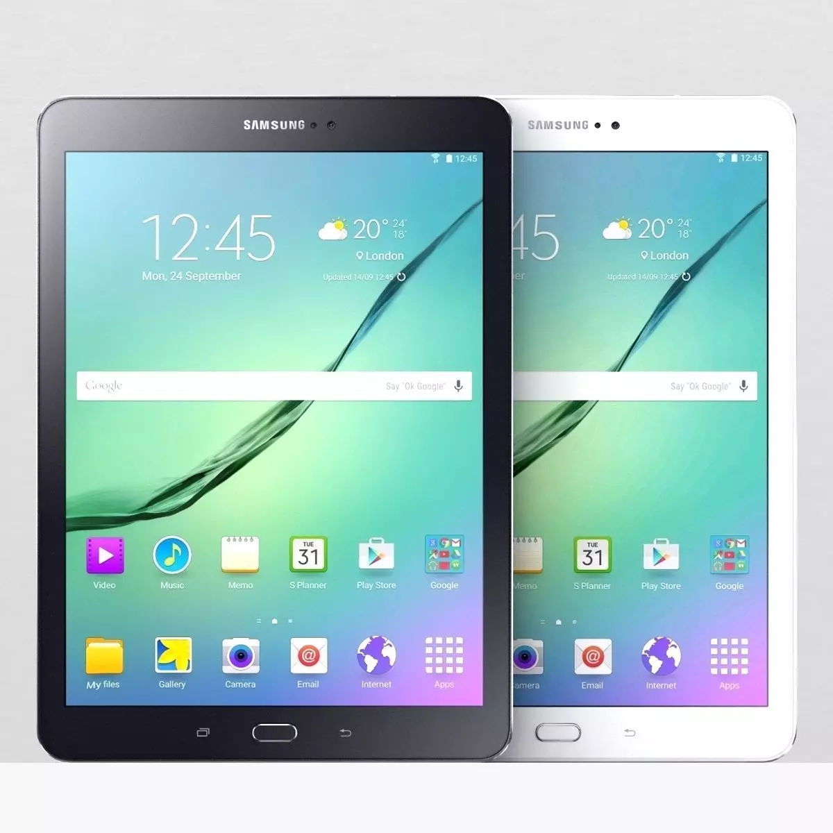 samsung galaxy tab s2 9 7 white black 3D model_0
