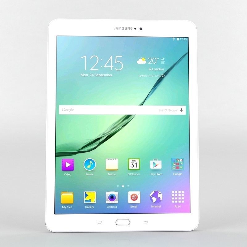 samsung galaxy tab s2 9 7 white black 3D model_3