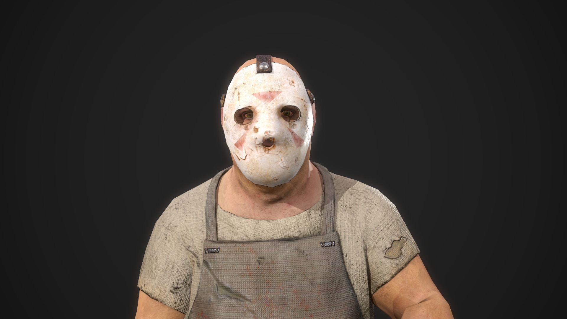 Butcher Low-poly 3D model_11