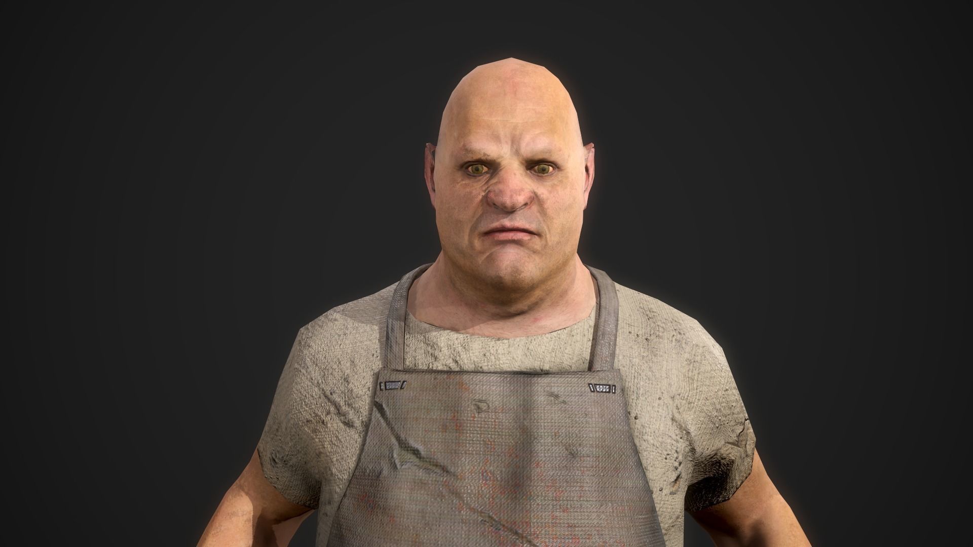 Butcher Low-poly 3D model_12