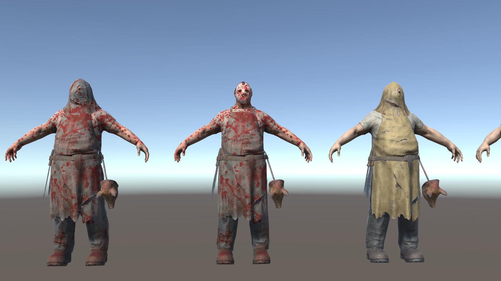 Butcher Low-poly 3D model_29