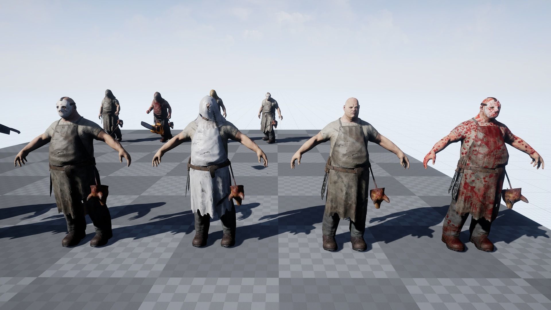 Butcher Low-poly 3D model_20