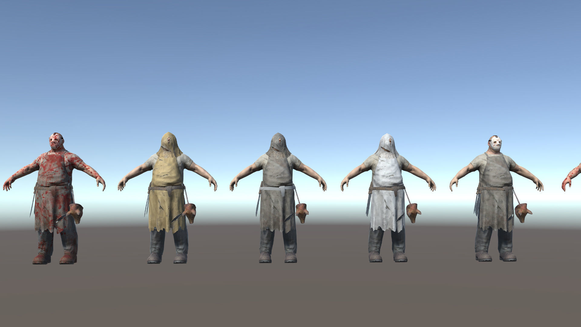 Butcher Low-poly 3D model_30