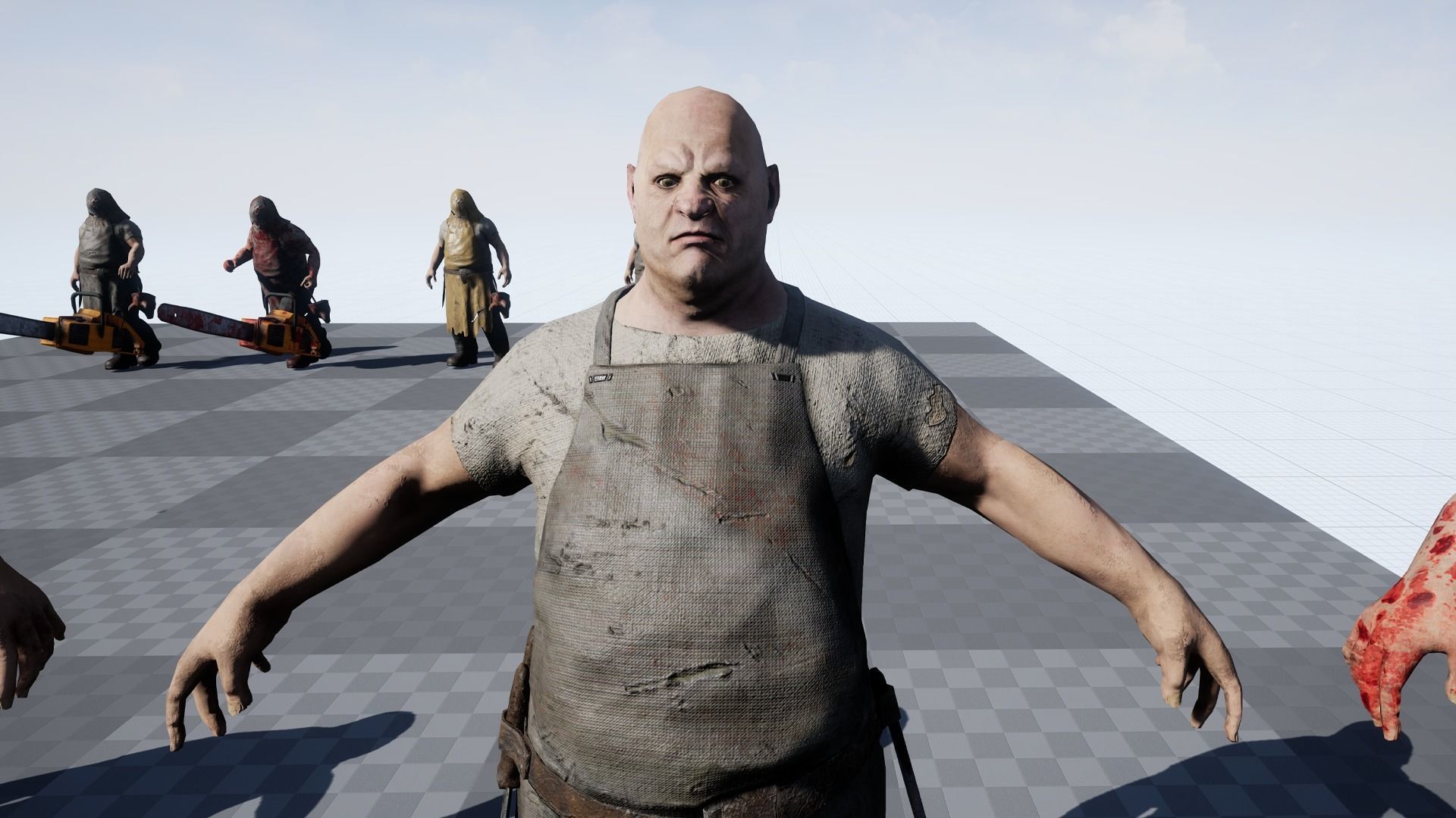 Butcher Low-poly 3D model_22