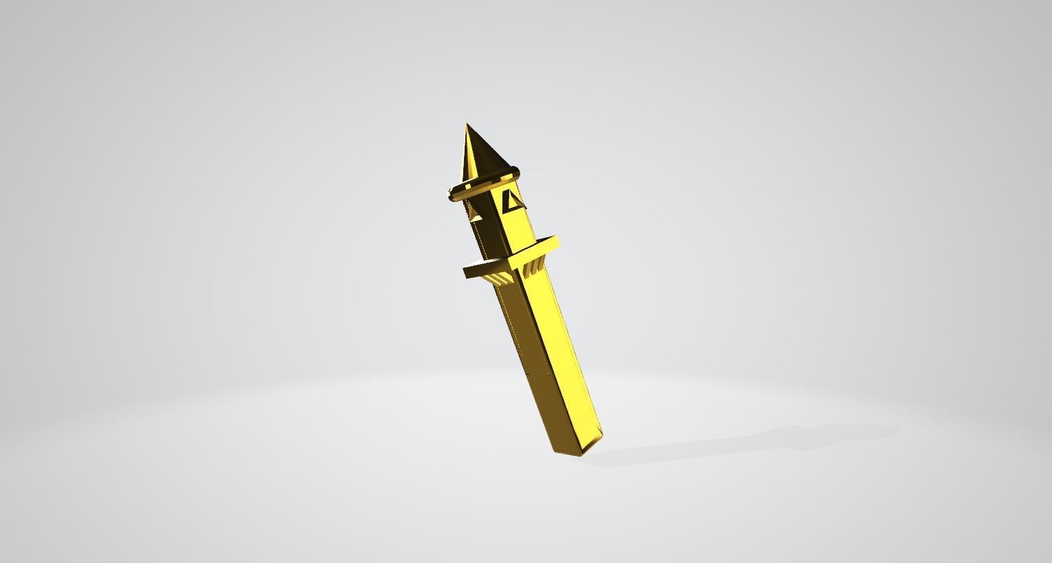 tower golden Free 3D model_1