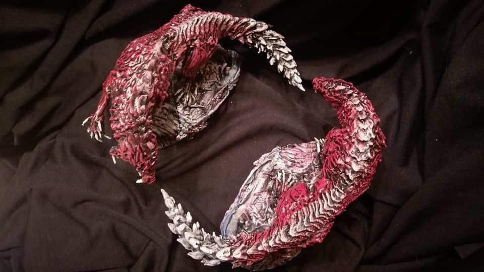 Monster hunter Odogaron statue 3D model_12