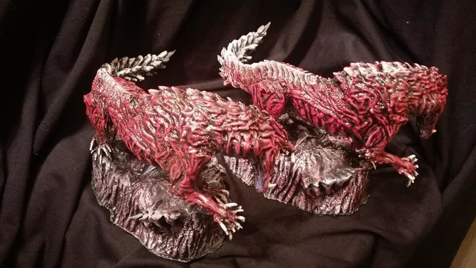 Monster hunter Odogaron statue 3D model_13