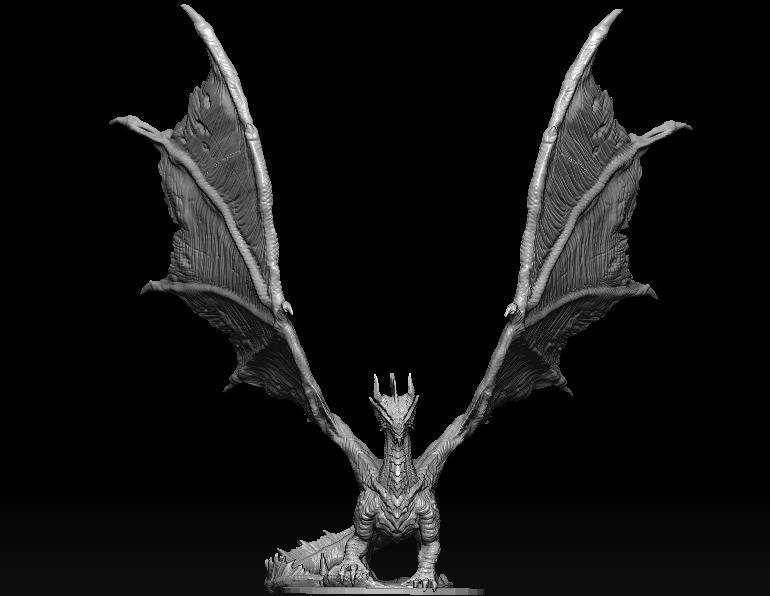 Elder Red Dragon  3D model_1