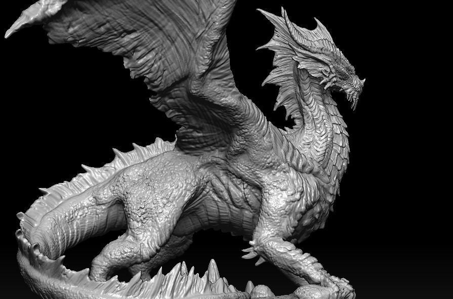 Elder Red Dragon  3D model_8