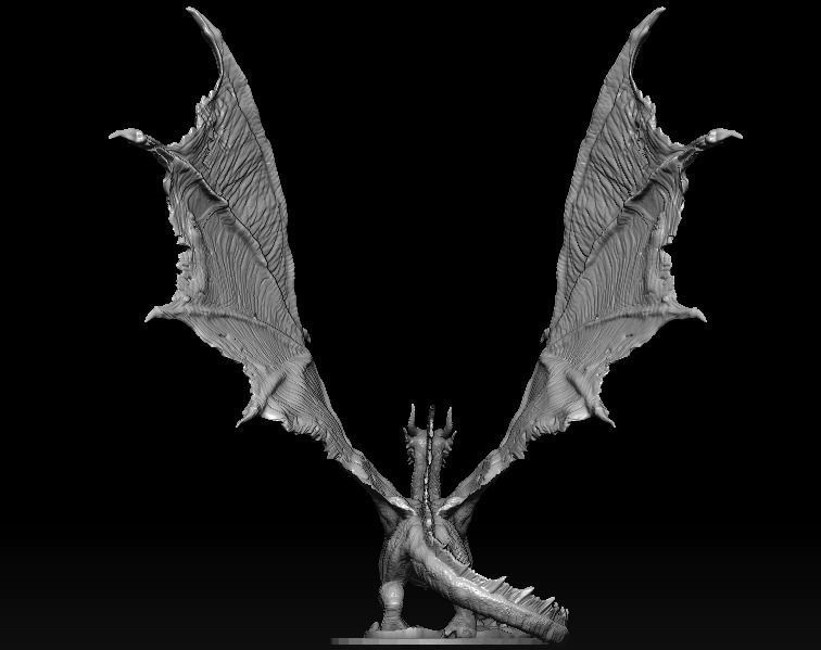 Elder Red Dragon  3D model_5