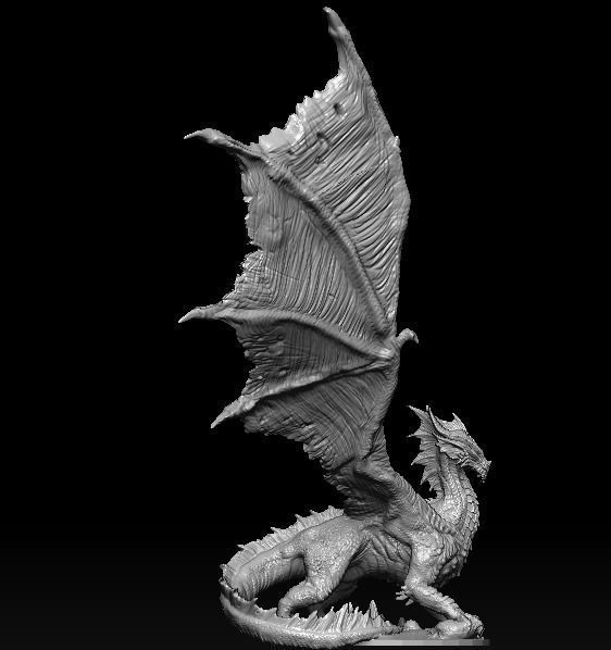 Elder Red Dragon  3D model_3