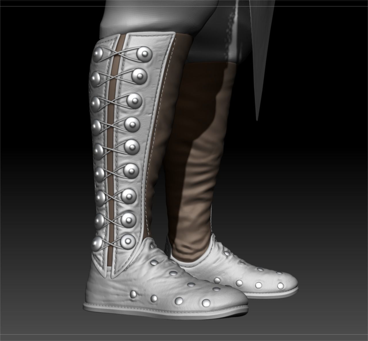 Exotic Warrior Mercenary  Low-poly 3D model_14