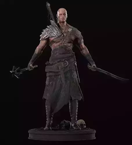 Exotic Warrior Mercenary  Low-poly 3D model